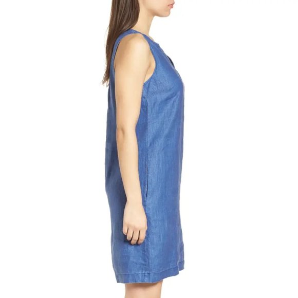 NWT TOMMY BAHAMA Sea Glass Linen Shift Dress XS/TP - Picture 3 of 16